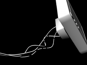 display monitor untextured 3D Model