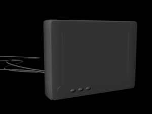 display monitor untextured 3D Model