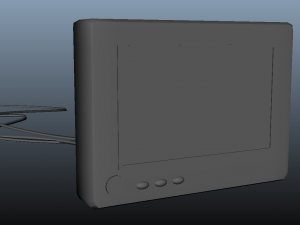 display monitor untextured 3D Model