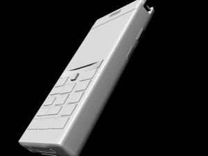 keypad mobile phone untextured 3D Model