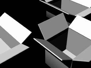 cardboard boxes untextured 3D-Modell