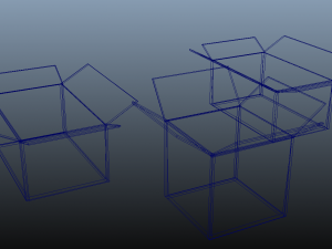 cardboard boxes untextured 3D-Modell
