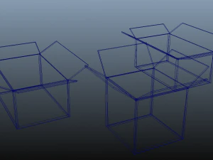 cardboard boxes untextured 3D Model