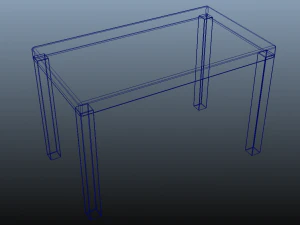 tableau simple sans texture Modèle 3D