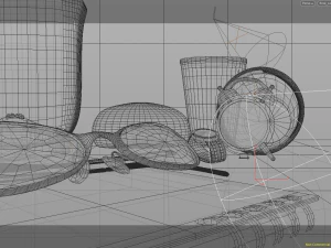 room desk still life scene - hipnc file 3D Model