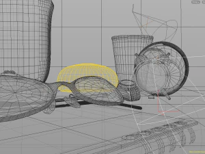 room desk still life scene - hipnc file 3D Model
