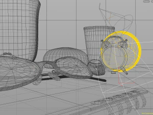 room desk still life scene - hipnc file 3D Model