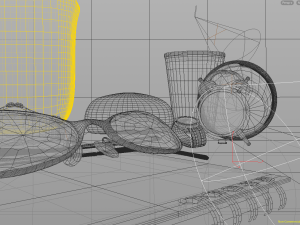room desk still life scene - hipnc file Model 3D