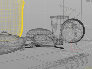 room desk still life scene - hipnc file 3D Model