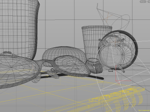 room desk still life scene - hipnc file Model 3D