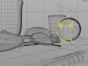 room desk still life scene - hipnc file Model 3D