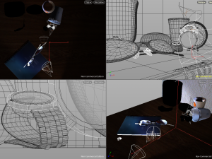 room desk still life scene - hipnc file Model 3D