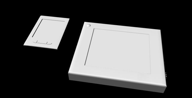 sci-fi tablet projector gadgets untextured Modèle 3D .c4d .max .obj .3ds .fbx .stl .blend 