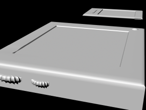 sci-fi tablet projector gadgets untextured Modèle 3D