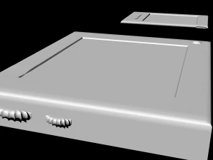 sci-fi tablet projector gadgets untextured 3D Model