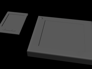 sci-fi tablet projector gadgets untextured Modèle 3D