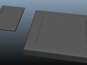 sci-fi tablet projector gadgets untextured 3D Model