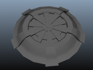 sci-fi shield untextured 3D Model