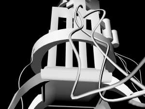 sci-fi futuristic chair untextured 3D 模型