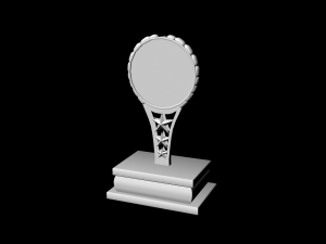 art trophy untextured 3D Model