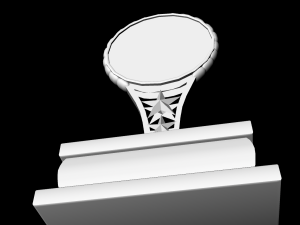 art trophy untextured Model 3D