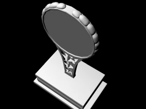 art trophy untextured 3D Model