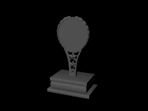 art trophy untextured 3D Model