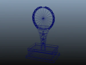 art trophy untextured 3D Model