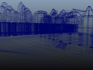 painted mansion environment exterior Modèle 3D