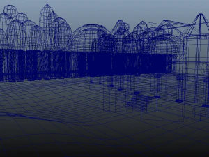 painted mansion environment exterior 3D Model