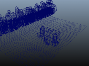 painted mansion environment exterior Modèle 3D
