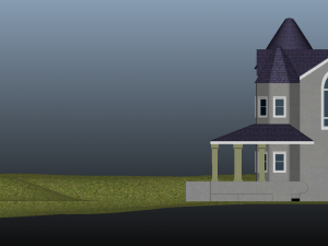 realistic mansion environment exterior 3D मॉडल