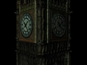 big ben landmark building w gritty style textures Modelo 3D