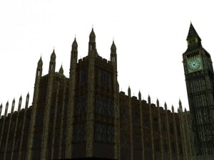big ben landmark building w gritty style textures Modelo 3D