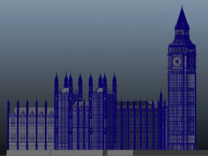 big ben landmark building w gritty style textures Modelo 3D