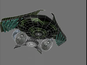 futuristic spacecraft 3D Model