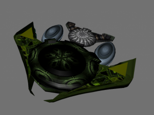futuristic spacecraft 3D 모델