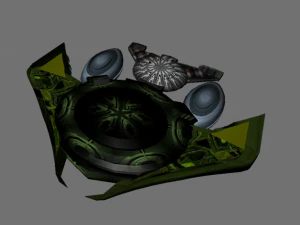 futuristic spacecraft 3D Model