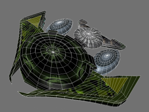 futuristic spacecraft 3D 모델