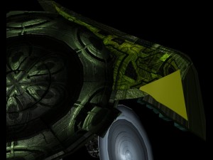 futuristic spacecraft 3D 모델