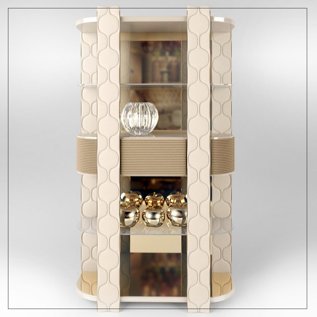 showcase cornelio cappelini 3D 模型 .c4d .max .obj .3ds .fbx .stl .blend 