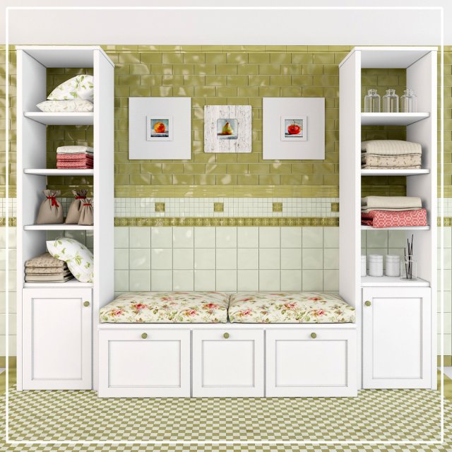 decorative set for the bathroom 3D Model .c4d .max .obj .3ds .fbx .stl .blend 
