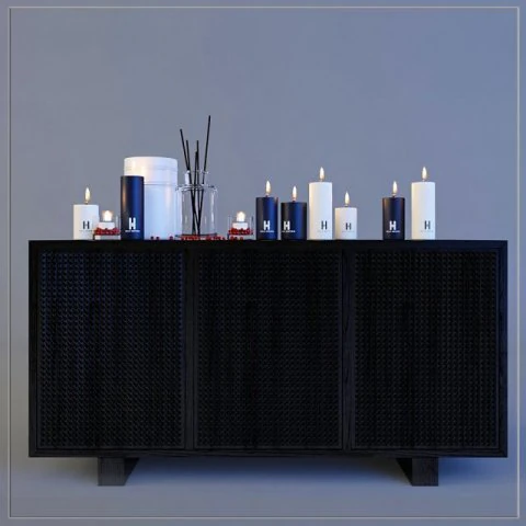 cupboard kelly hoppen 3D Model .c4d .max .obj .3ds .fbx .stl .blend