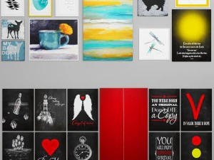 коллекция картин 3D Модель