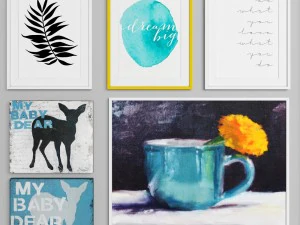 paintings colection 3D Model