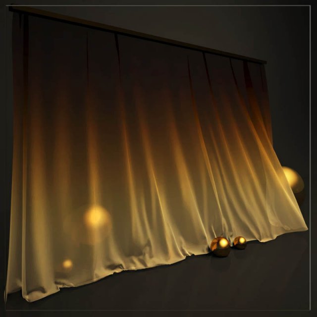 curtains modern 3D Model .c4d .max .obj .3ds .fbx .stl .blend