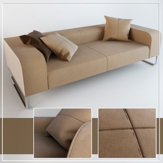 sofa yanez klab design Modelo 3D .c4d .max .obj .3ds .fbx .stl .blend 