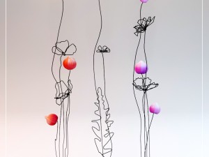 flowers with wire 3D Model