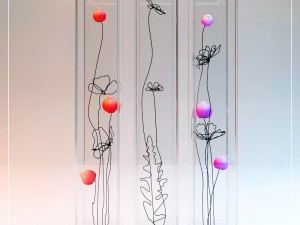 flowers with wire 3D Model