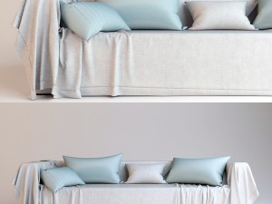 sofa cover cloth Model 3D
